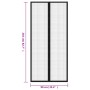 Mosquiteras para puerta bloque magnético 2 uds negro 210x90 cm by , Mosquito nets for windows - Ref: Foro24-314686, Price: 16...