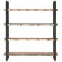 Estantería de 4 niveles madera maciza reciclada 160x40x180 cm by , Bookcases and shelves - Ref: Foro24-321067, Price: 469,42 ...