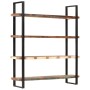 Estantería de 4 niveles madera maciza reciclada 160x40x180 cm by , Bookcases and shelves - Ref: Foro24-321067, Price: 469,42 ...