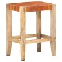Taburetes de bar 2 piezas cuero auténtico marrón 60 cm by , Kitchen stools - Ref: Foro24-321831, Price: 146,56 €, Discount: %