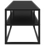 Mueble para TV negro con vidrio negro 140x40x40 cm von , TV-Möbel - Ref: Foro24-322864, Preis: 120,62 €, Rabatt: %