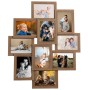 Marco collage para fotos 10x(10x15 cm) marrón claro MDF by , Photo frames - Ref: Foro24-332776, Price: 28,91 €, Discount: %