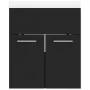 Mueble con lavabo madera de ingeniería negro de vidaXL, Tocadores de baño - Ref: Foro24-3070812, Precio: 113,39 €, Descuento: %