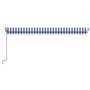 Automatic awning LED wind sensor blue and white 500x300 cm by vidaXL, Awnings - Ref: Foro24-3069151, Price: 514,18 €, Discoun...