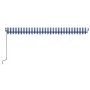 Automatische Markise LED-Windsensor blau und weiß 500x300 cm von vidaXL, Markisen - Ref: Foro24-3069151, Preis: 607,36 €, Rab...