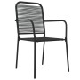 Juego de comedor jardín 5 pzas acero y cuerda de algodón negro von , Gartensets - Ref: Foro24-3156536, Preis: 325,42 €, Rabat...