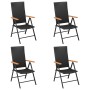 Juego comedor de jardín 5 piezas ratán sintético negro y marrón by , Garden sets - Ref: Foro24-3156520, Price: 397,32 €, Disc...