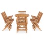 Set de comedor de jardín plegable 9 pzas madera maciza de teca von , Gartensets - Ref: Foro24-3059971, Preis: 864,33 €, Rabat...
