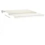 Automatic awning with LED wind sensor cream 450x350 cm by vidaXL, Awnings - Ref: Foro24-3069012, Price: 656,61 €, Discount: %