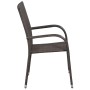 Juego de comedor para jardín 7 piezas negro y marrón de , Conjuntos de jardín - Ref: Foro24-3099405, Precio: 473,30 €, Descue...