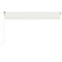 Automatic awning with LED wind sensor cream 450x350 cm by vidaXL, Awnings - Ref: Foro24-3069012, Price: 717,40 €, Discount: %