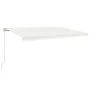 Toldo retráctil manual crema 500x350 cm de vidaXL, Toldos - Ref: Foro24-3069017, Precio: 392,74 €, Descuento: %