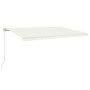 Toldo retráctil manual crema 500x350 cm by vidaXL, Awnings - Ref: Foro24-3069017, Price: 405,42 €, Discount: %