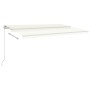 Toldo retráctil manual crema 500x350 cm by vidaXL, Awnings - Ref: Foro24-3069017, Price: 405,42 €, Discount: %