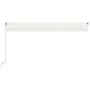 Toldo retráctil manual crema 500x350 cm de vidaXL, Toldos - Ref: Foro24-3069017, Precio: 392,74 €, Descuento: %