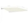 Automatic awning with LED wind sensor cream 450x350 cm by vidaXL, Awnings - Ref: Foro24-3069012, Price: 656,61 €, Discount: %