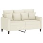 Juego de sofás con cojines 3 piezas terciopelo crema by , Sofas - Ref: Foro24-3201718, Price: 494,74 €, Discount: %