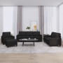 Juego de sofás con cojines 4 piezas cuero sintético negro by , Sofas - Ref: Foro24-3201403, Price: 635,87 €, Discount: %