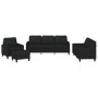 Juego de sofás con cojines 4 piezas cuero sintético negro by , Sofas - Ref: Foro24-3201403, Price: 635,87 €, Discount: %
