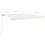 Manuelle ausfahrbare Markise in Creme, 500x350 cm. von vidaXL, Markisen - Ref: Foro24-3069017, Preis: 400,45 €, Rabatt: %