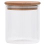 Storage jars with bamboo lid, 6 units, 600 ml. by vidaXL, Cookie Jars - Ref: Foro24-150694, Price: 43,31 €, Discount: %