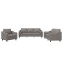 Juego de sofás con cojines 3 piezas tela gris taupe by , Sofas - Ref: Foro24-3201793, Price: 652,61 €, Discount: %