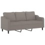 Juego de sofás con cojines 3 piezas tela gris taupe by , Sofas - Ref: Foro24-3201793, Price: 652,61 €, Discount: %