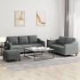Juego de sofás con cojines 3 piezas tela gris oscuro von , Sofas - Ref: Foro24-3201843, Preis: 541,08 €, Rabatt: %