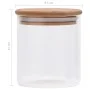 Storage jars with bamboo lid, 6 units, 600 ml. by vidaXL, Cookie Jars - Ref: Foro24-150694, Price: 42,35 €, Discount: %