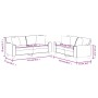 Juego de sofás con cojines 2 piezas cuero sintético color crema by , Sofas - Ref: Foro24-3201925, Price: 491,56 €, Discount: %