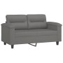 Juego de sofás con cojines 3 piezas tela microfibra gris oscuro von , Sofas - Ref: Foro24-3202346, Preis: 612,32 €, Rabatt: %