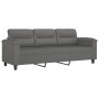 Juego de sofás con cojines 3 piezas tela microfibra gris oscuro von , Sofas - Ref: Foro24-3202346, Preis: 612,32 €, Rabatt: %
