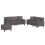 Juego de sofás con cojines 3 piezas cuero sintético gris von , Sofas - Ref: Foro24-3201931, Preis: 583,95 €, Rabatt: %