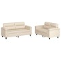 Juego de sofás con cojines 2 piezas tela microfibra beige von , Sofas - Ref: Foro24-3202319, Preis: 562,19 €, Rabatt: %