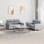 Juego de sofás con cojines 2 piezas tela gris claro von , Sofas - Ref: Foro24-3201584, Preis: 449,78 €, Rabatt: %