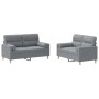 Juego de sofás con cojines 2 piezas tela gris claro von , Sofas - Ref: Foro24-3201584, Preis: 449,78 €, Rabatt: %