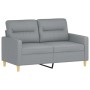 Juego de sofás con cojines 2 piezas tela gris claro von , Sofas - Ref: Foro24-3201584, Preis: 449,78 €, Rabatt: %