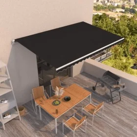 Anthracite gray manual retractable awning 500x350 cm by vidaXL, Awnings - Ref: Foro24-3069019, Price: 490,78 €, Discount: %