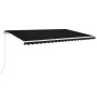Anthracite gray manual retractable awning 500x350 cm by vidaXL, Awnings - Ref: Foro24-3069019, Price: 490,78 €, Discount: %