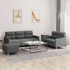 Juego de sofás con cojines 3 piezas tela gris oscuro von , Sofas - Ref: Foro24-3201609, Preis: 507,30 €, Rabatt: %