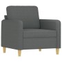 Juego de sofás con cojines 4 piezas tela gris oscuro by , Sofas - Ref: Foro24-3202063, Price: 695,76 €, Discount: %