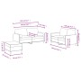 Juego de sofás con cojines 3 piezas terciopelo negro von , Sofas - Ref: Foro24-3202009, Preis: 485,31 €, Rabatt: %