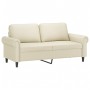 Juego de sofás con cojines 3 piezas cuero sintético color crema by , Sofas - Ref: Foro24-3202166, Price: 528,15 €, Discount: %