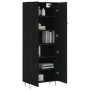 Aparador alto madera contrachapada negro 69,5x34x180 cm de , Aparadores - Ref: Foro24-3198058, Precio: 156,53 €, Descuento: %