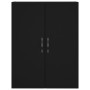 Aparador alto madera contrachapada negro 69,5x34x180 cm de , Aparadores - Ref: Foro24-3198114, Precio: 138,13 €, Descuento: %