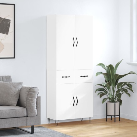 Aparador alto madera contrachapada blanco 69,5x34x180 cm von , Sideboards - Ref: Foro24-3198177, Preis: 182,17 €, Rabatt: %