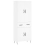Aparador alto madera contrachapada blanco 69,5x34x180 cm von , Sideboards - Ref: Foro24-3198177, Preis: 182,17 €, Rabatt: %