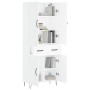 Aparador alto madera contrachapada blanco 69,5x34x180 cm von , Sideboards - Ref: Foro24-3198177, Preis: 182,17 €, Rabatt: %