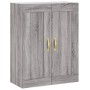 Aparador alto madera contrachapada gris sonoma 69,5x34x180 cm de , Aparadores - Ref: Foro24-3199927, Precio: 173,77 €, Descue...