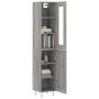 Aparador alto madera contrachapada gris Sonoma 34,5x34x180 cm de , Aparadores - Ref: Foro24-3199527, Precio: 107,90 €, Descue...